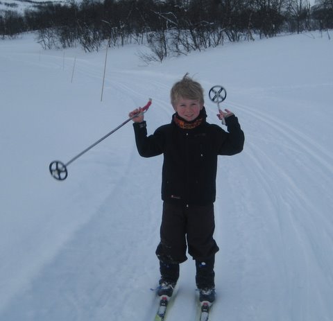 Frederik Barfod på skiferie i Norge, 2009.