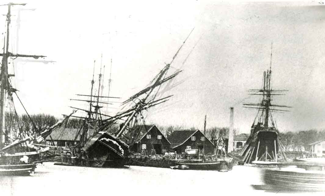 Helsingør Træskibsbyggeri, 1881.