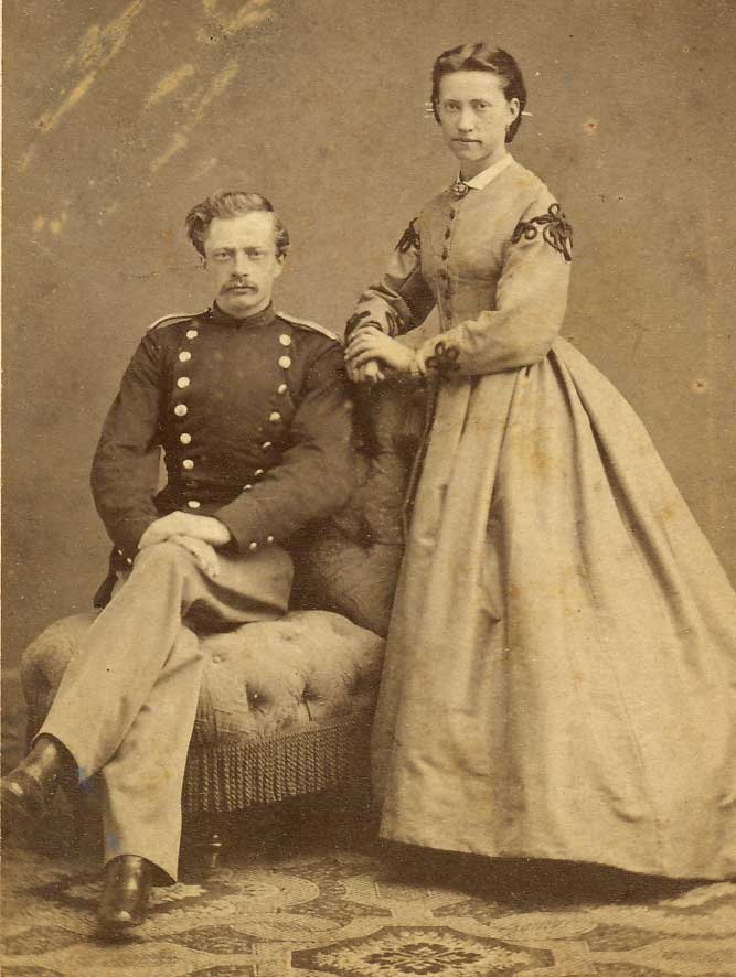 Christine Barfoed og hendes mand Thomas August Johannes Wedelstoft.